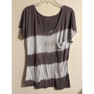 New York Company Womens Medium Short Sleeved Tie Dye Tunic Shirt! A2550